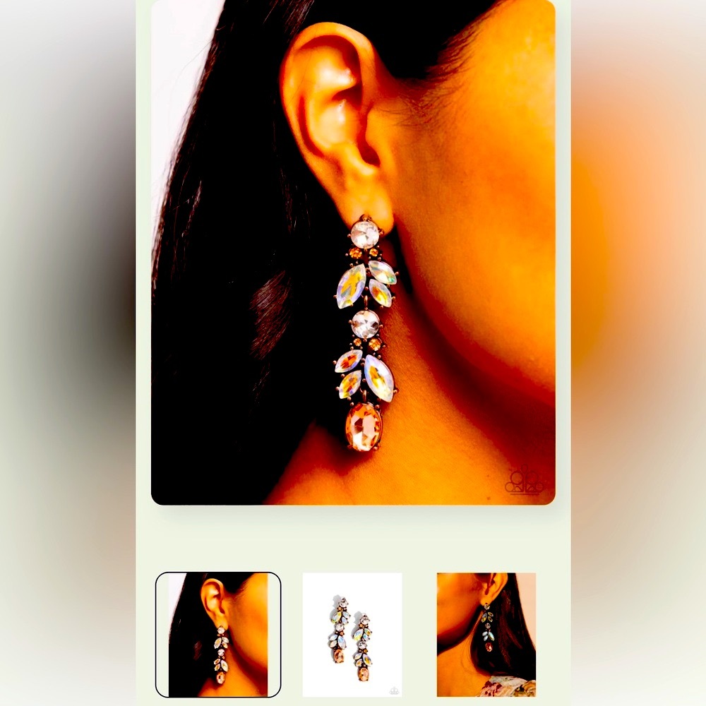 💃🏼🕺🏻 “DANCING DEBUT” COPPER EARRINGS ~ PAPARAZZI❗️ - Picture 4 of 4